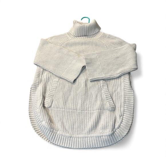 Ugg Raeylynn Wool-Blend Poncho Size Small women's Turtle Neck Warm Cream Color - Picture 1 of 5
